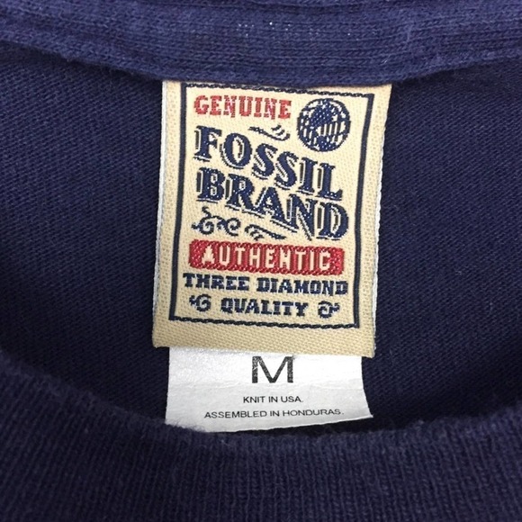 VINTAGE Fossil Knock ‘em Down Gutter Lanes Indiana Graphic T-Shirt Unisex Size M - Picture 3 of 8